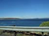 Convict  Lake에서 출발한 지 약 30분 후, 오른쪽으로 보이는 Mono Lake. 
